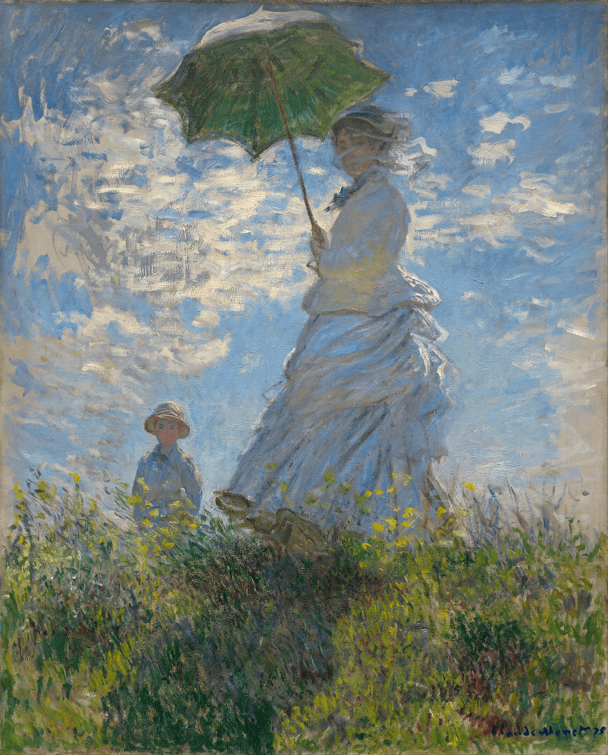 Monet's Women with a Parasol without Contrast Adjustments