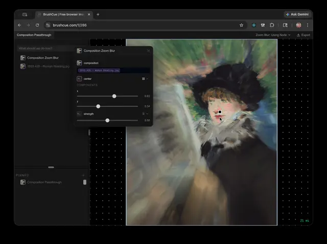 Zoom Blur Tool Demo