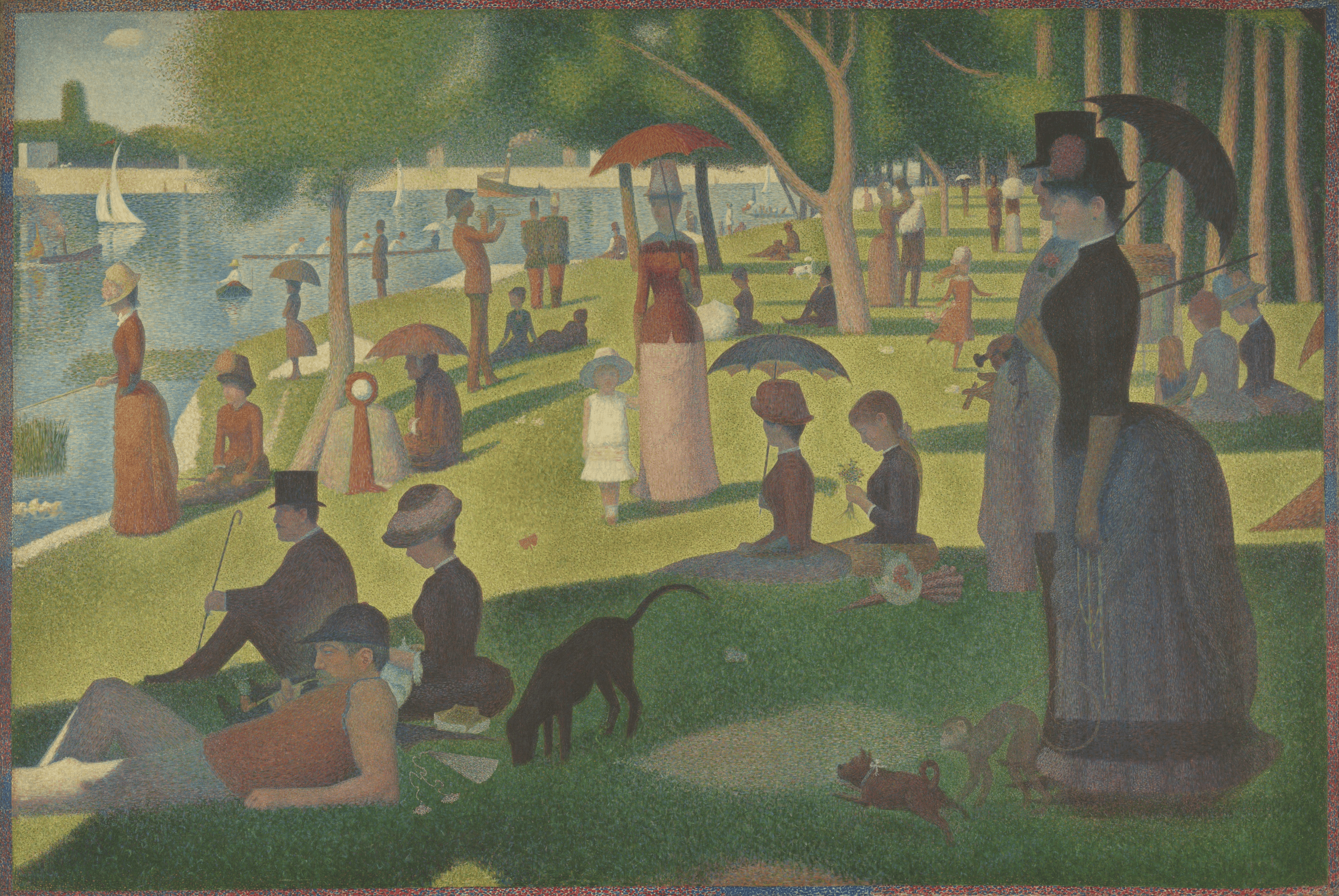 The painting with its blue channel reduced