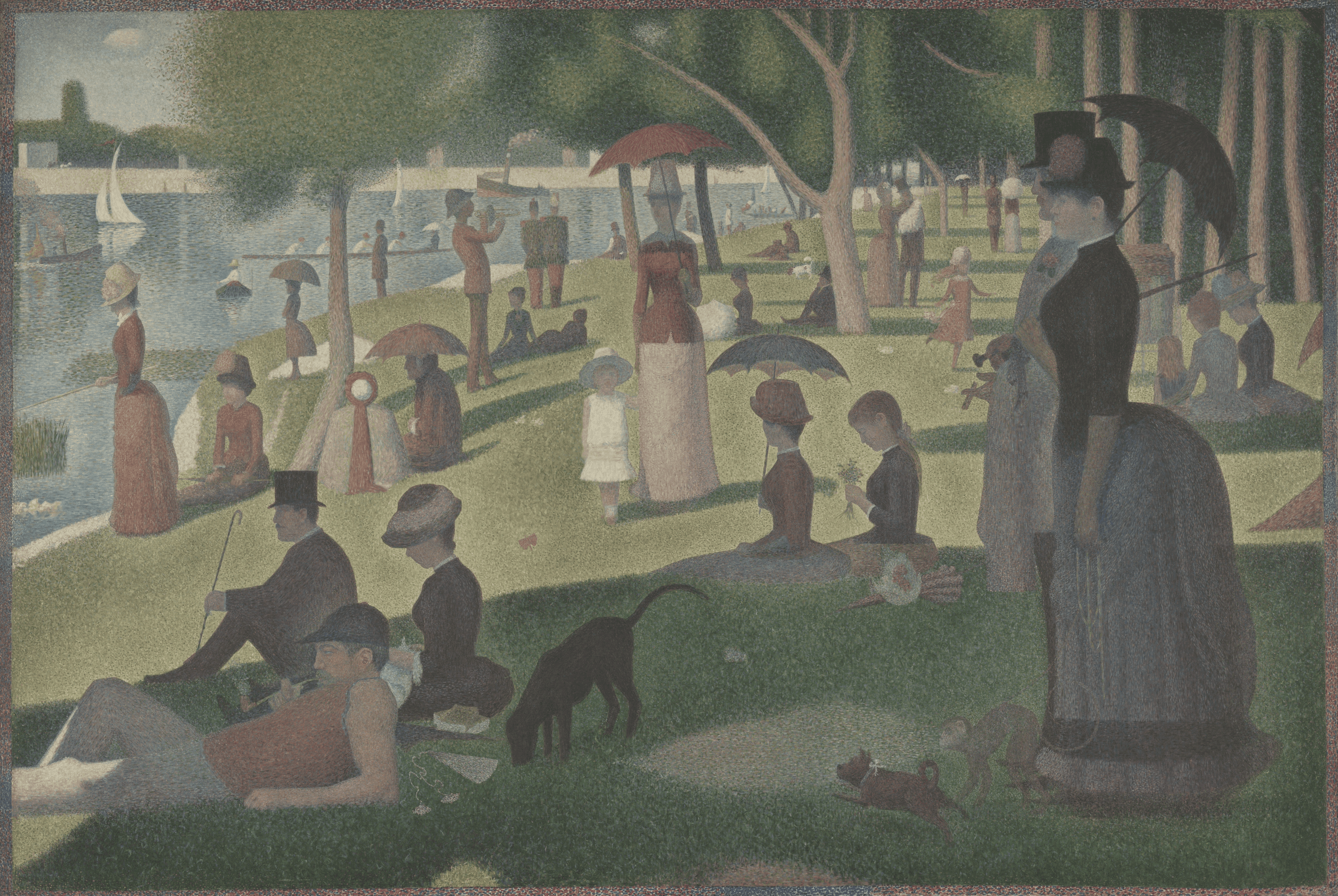The painting with mixed color channels