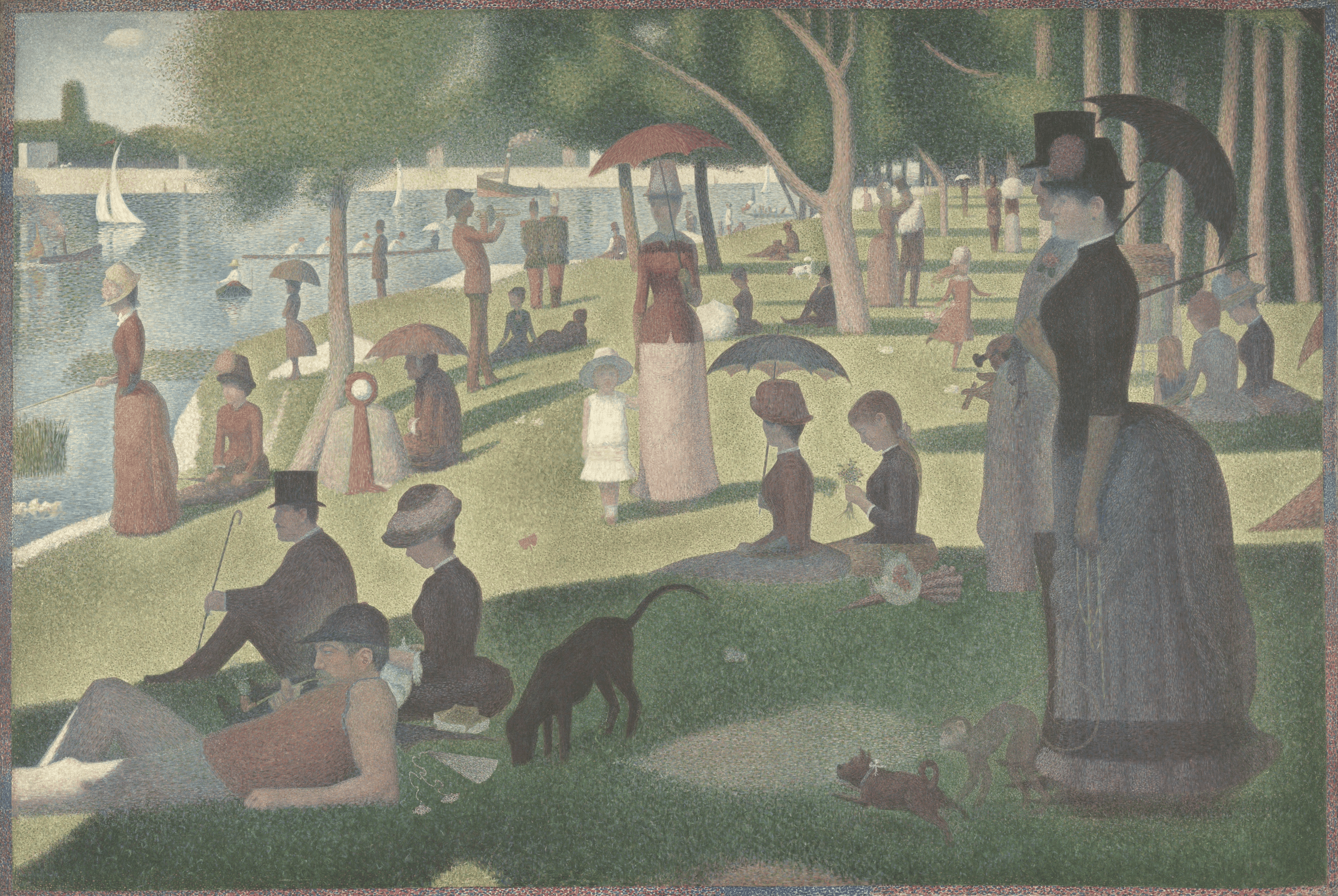 The painting with increased color intensity
