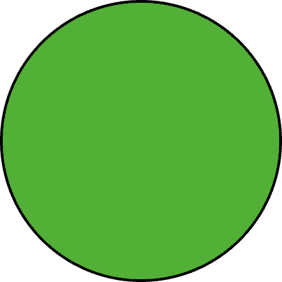 Green color swatch before tinting